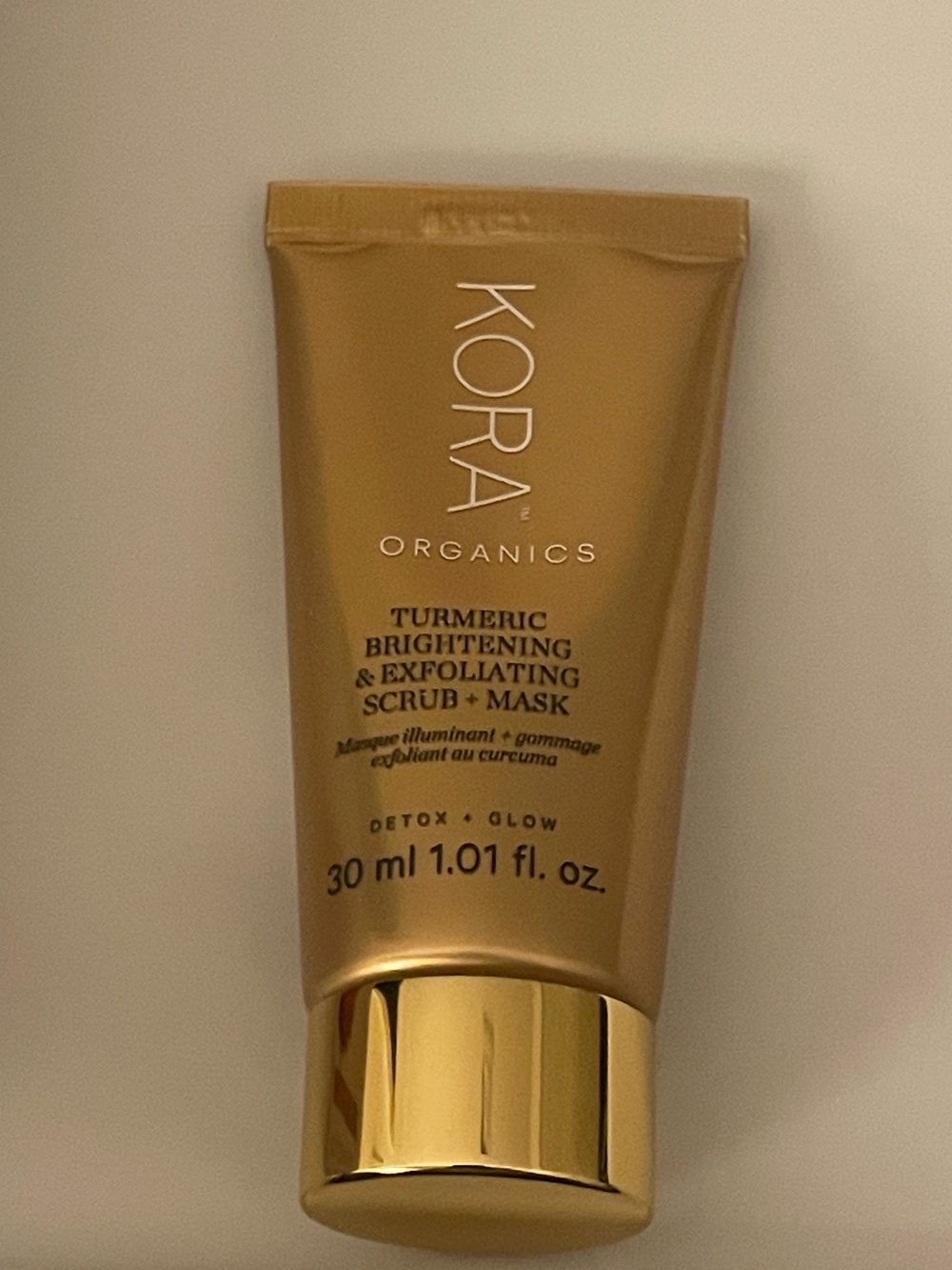 KORA Organics Mini Turmeric Brightening & Exfoliating Mask